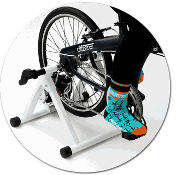 folding bike indoor trainer