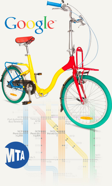 Citizen Bike custom folding bicycles for Google and the New York City subway