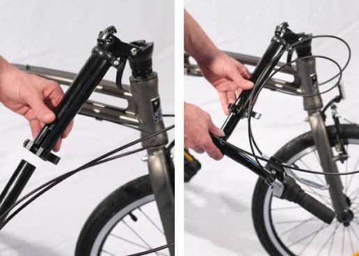 Connecting the handlebar extension